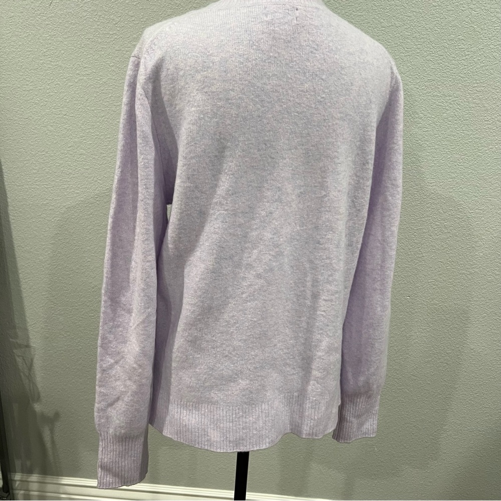 J. Crew Lavender Extra Soft Crew Neck Sweater Size M - Picture 4 of 5
